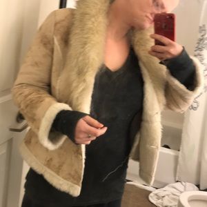 Jackets & Coats - Faux Suede and Shearling Coat EUC Jackets & Coats - Faux Suede and Shearling Coat EUC